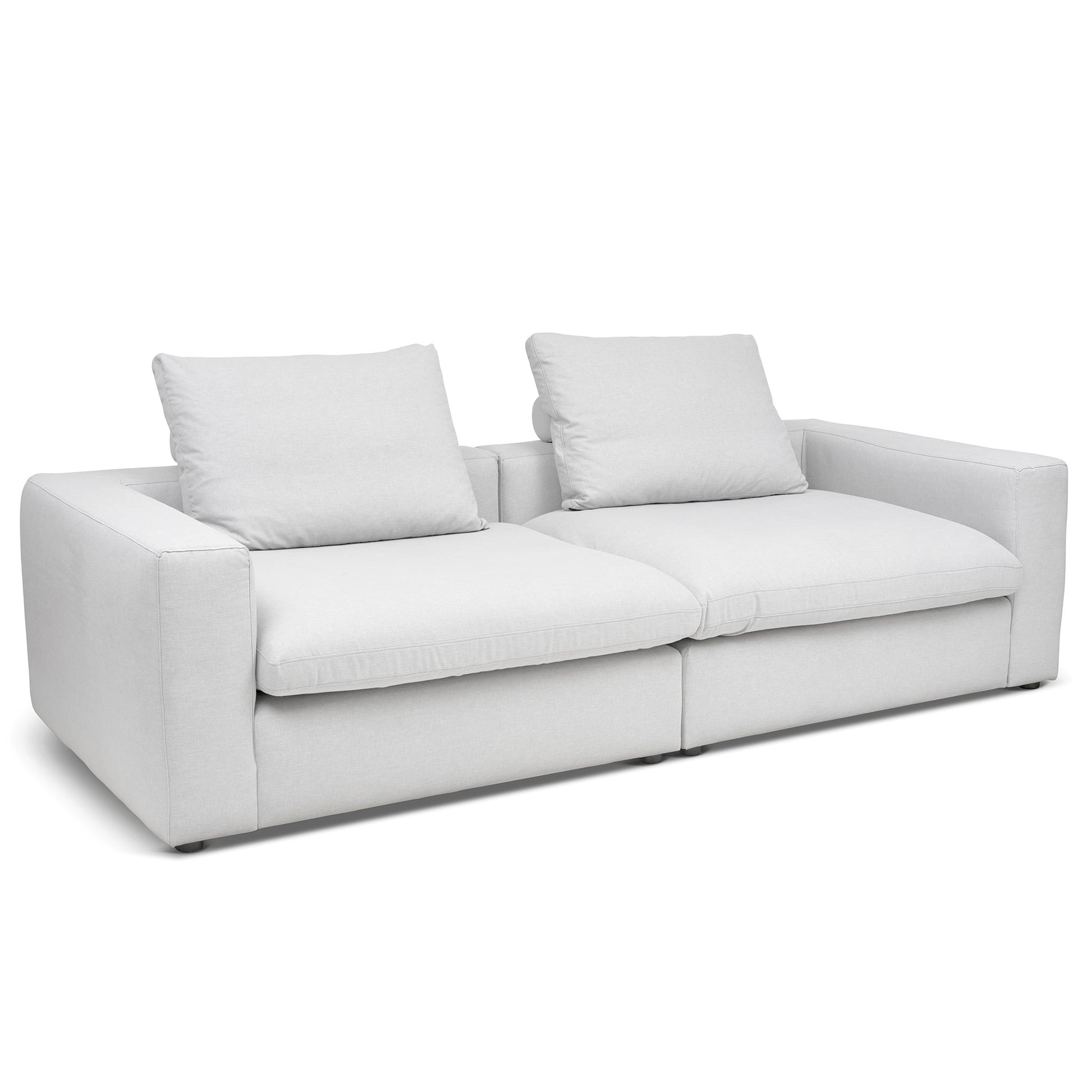 Extra djup 4-sits soffa i kritvit färg. Palazzo är en byggbar modulsoffa