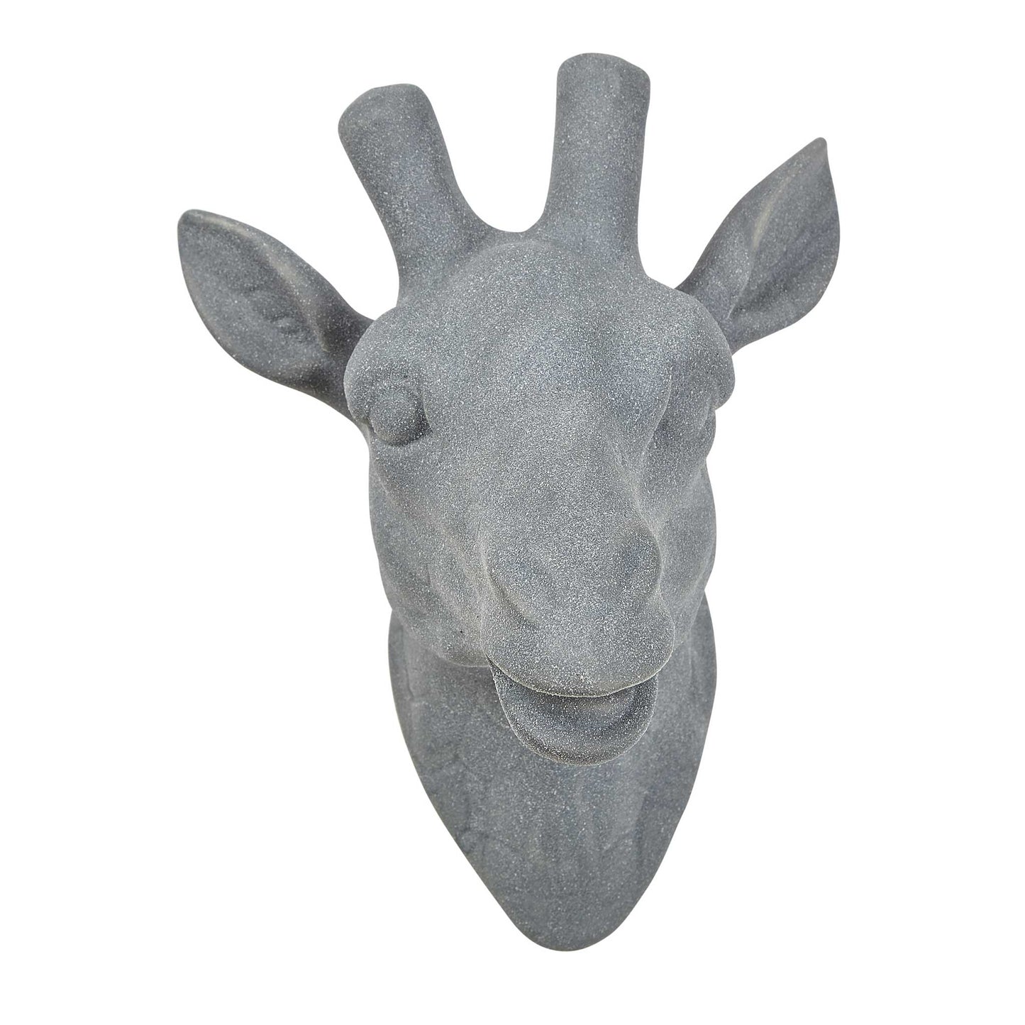 Porslinsfigur Giraff grå