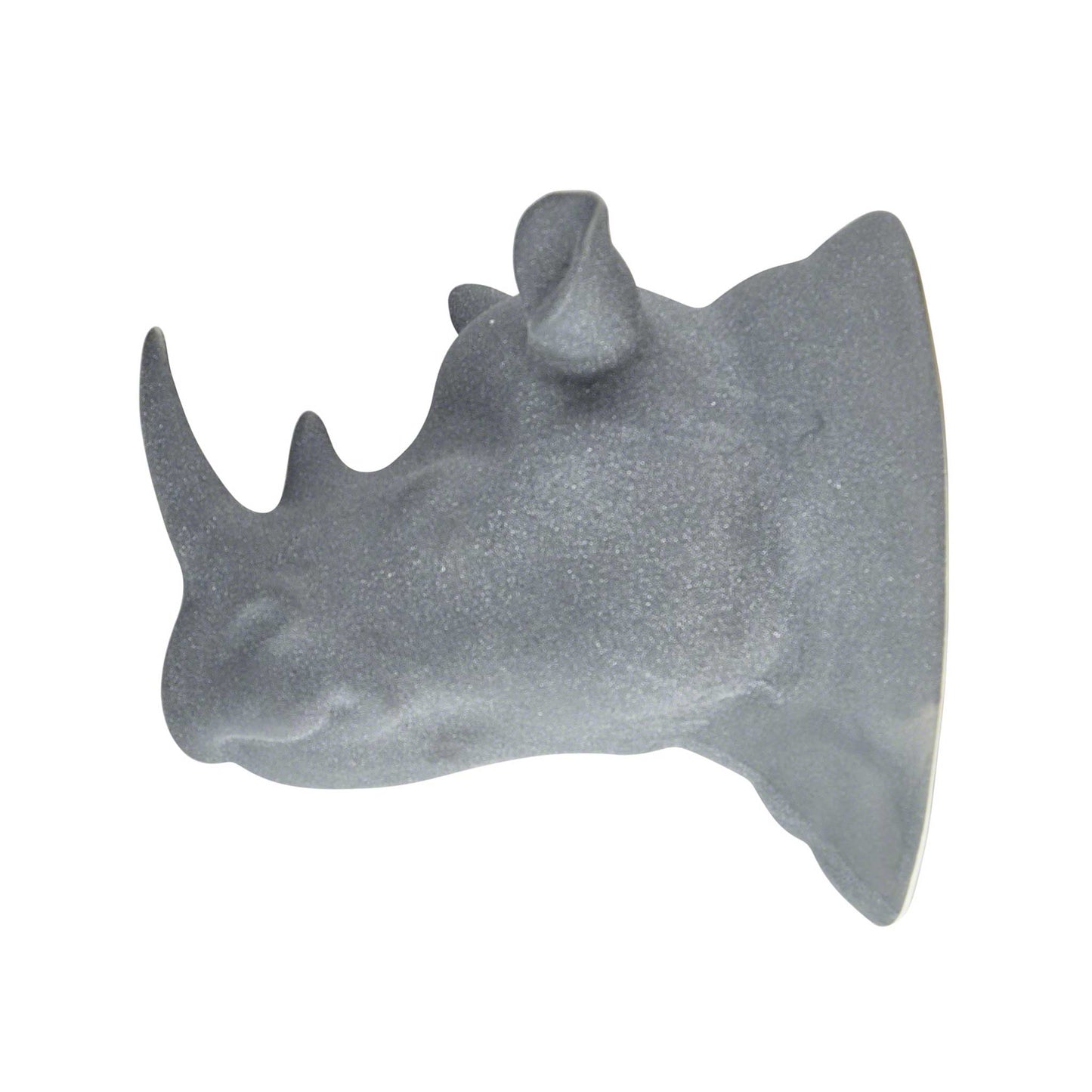 Porslinsfigur Noshörning grå